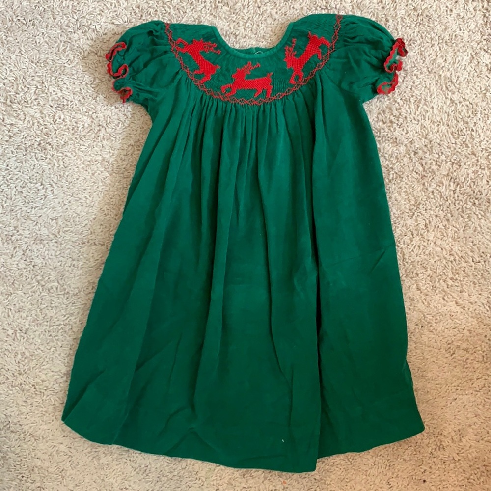 Smocked Christmas dress